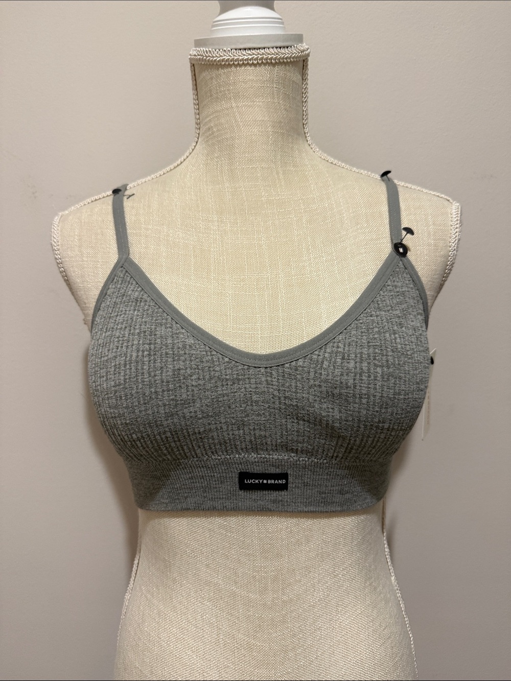 NWT Lucky Brand Ribbed Strappy Comfort Bra